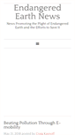 Mobile Screenshot of endangeredearthnews.com