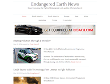 Tablet Screenshot of endangeredearthnews.com